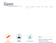 Tablet Screenshot of egalet.com